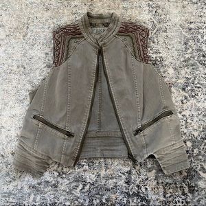 Olive green vest